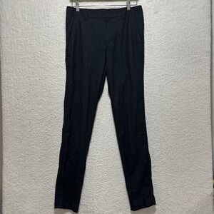 Kit + Ace Pants Men's Trousers Tapered Leg Navy Blue Stretch Slim Fit Logo Sz 32